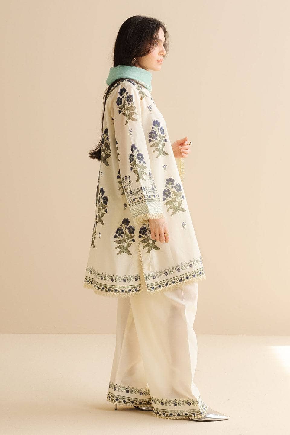 Restocked/Zara Shahjahan Coco Prints 25/Vol 2/Raya-2B/Chiffon Dupatta