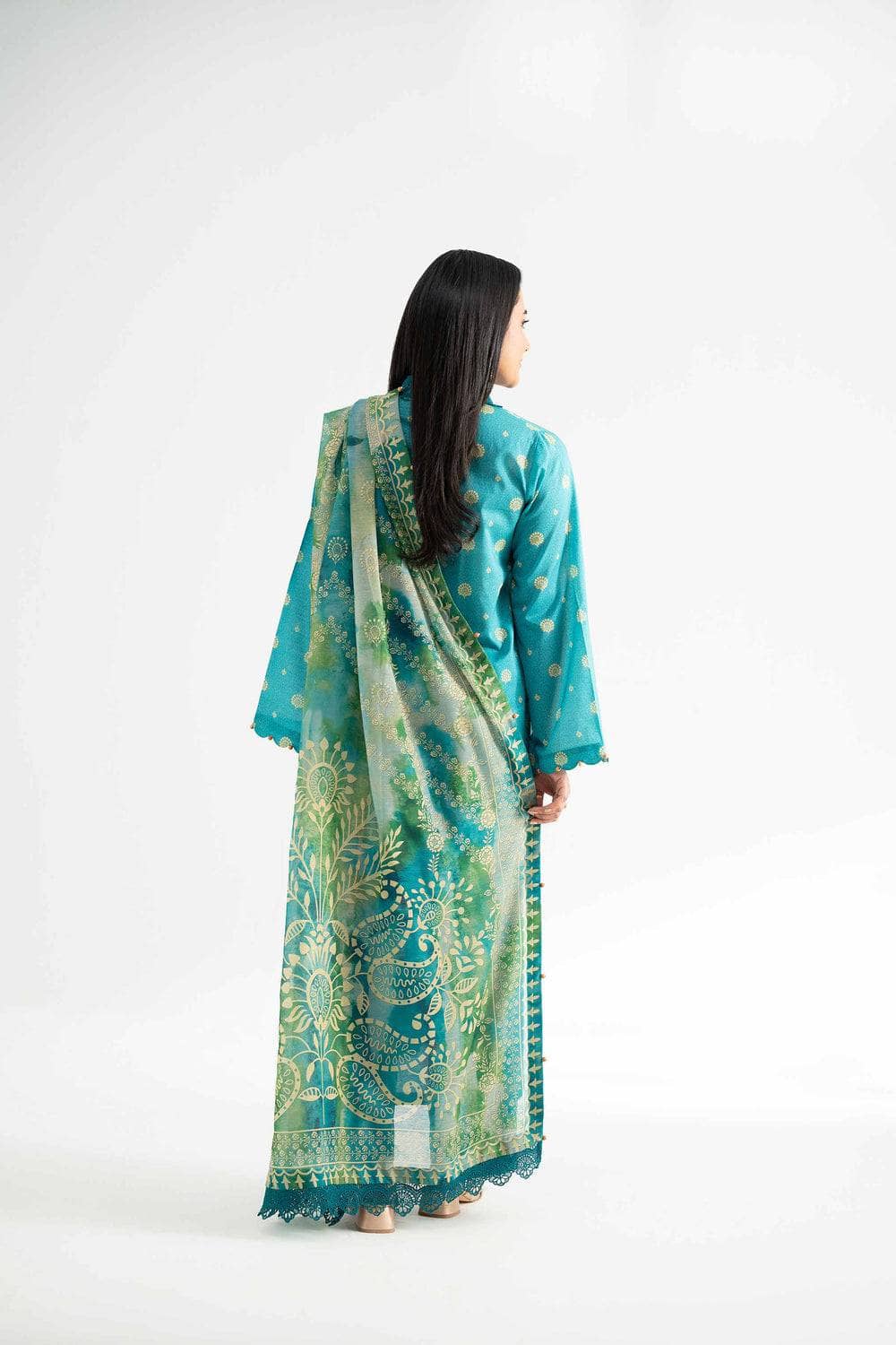 Nishat 3 Piece -Digital Printed Embroidered Suit - 42501622