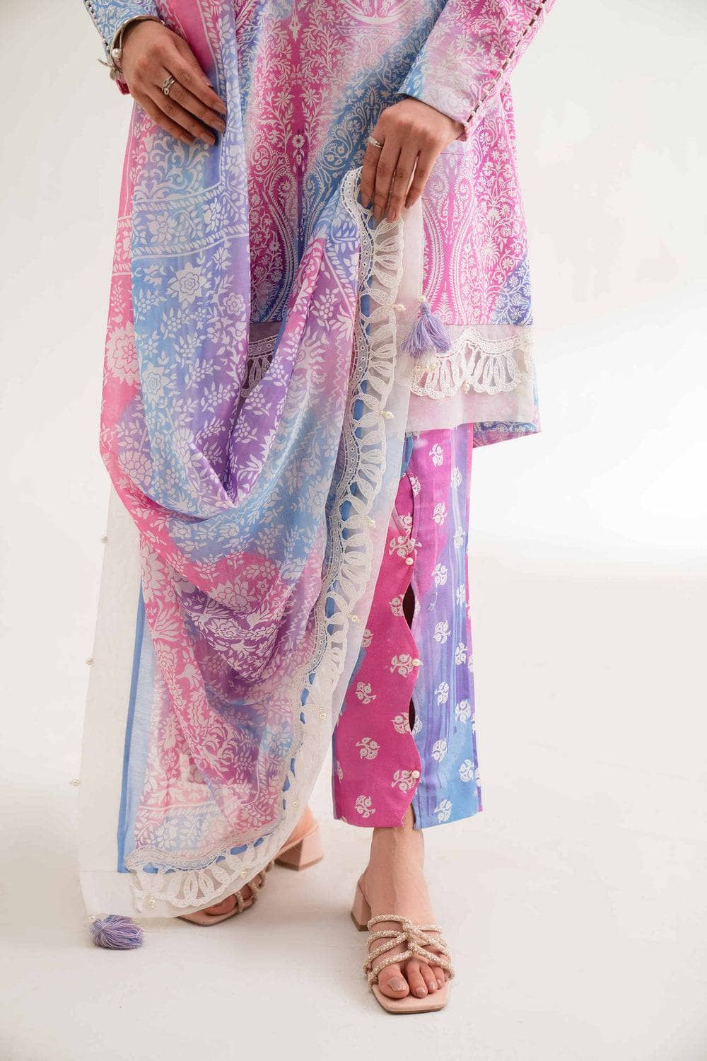 Nishat 3 Piece -Digital Printed Embroidered Suit - 42501624