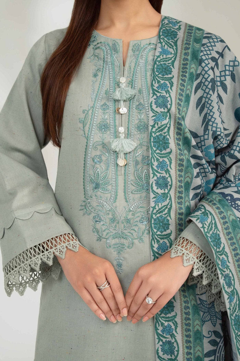 Nishat Winter 25/Digital Printed Embroidered Suit - 42502597/Multi Neps