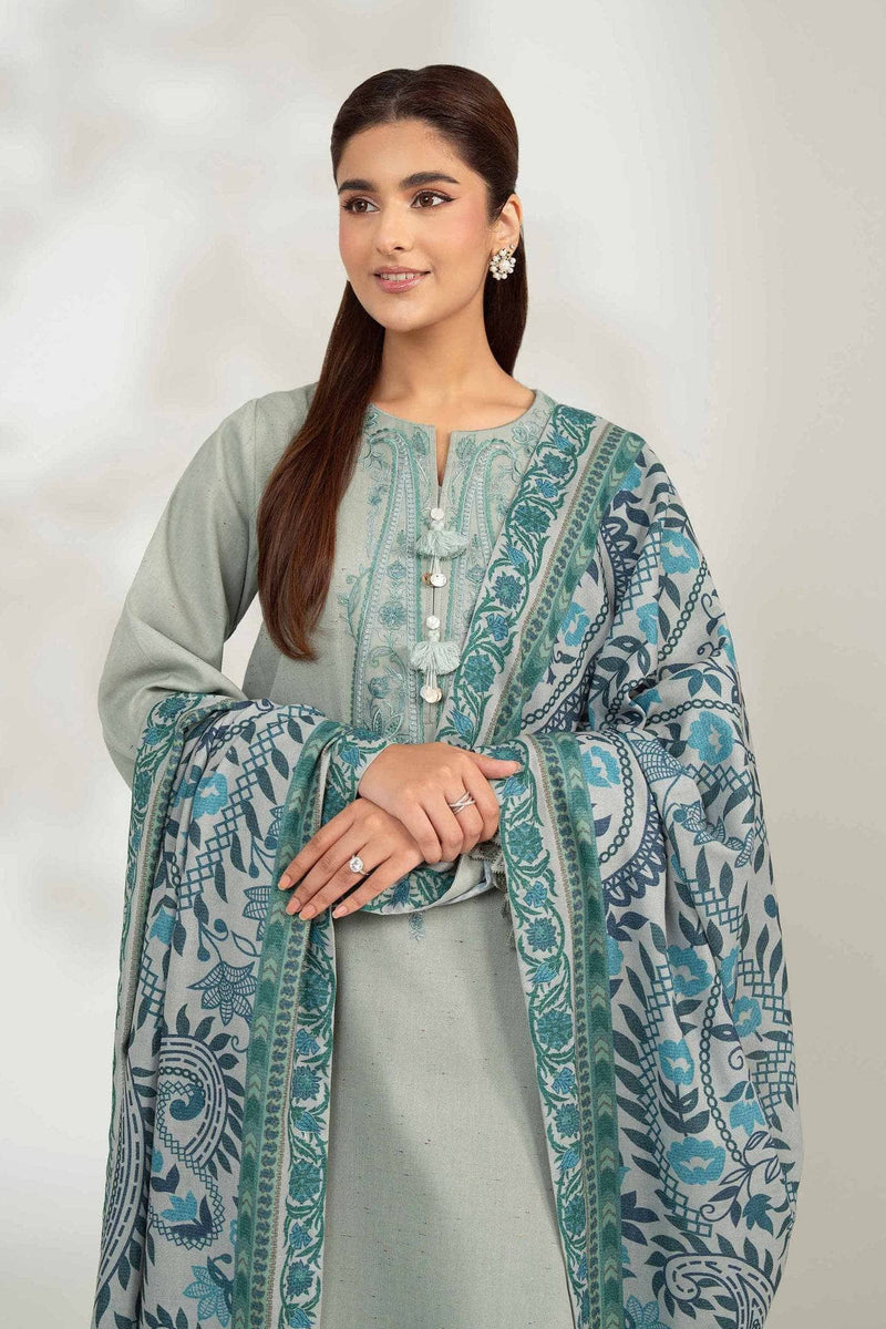Nishat Winter 25/Digital Printed Embroidered Suit - 42502597/Multi Neps