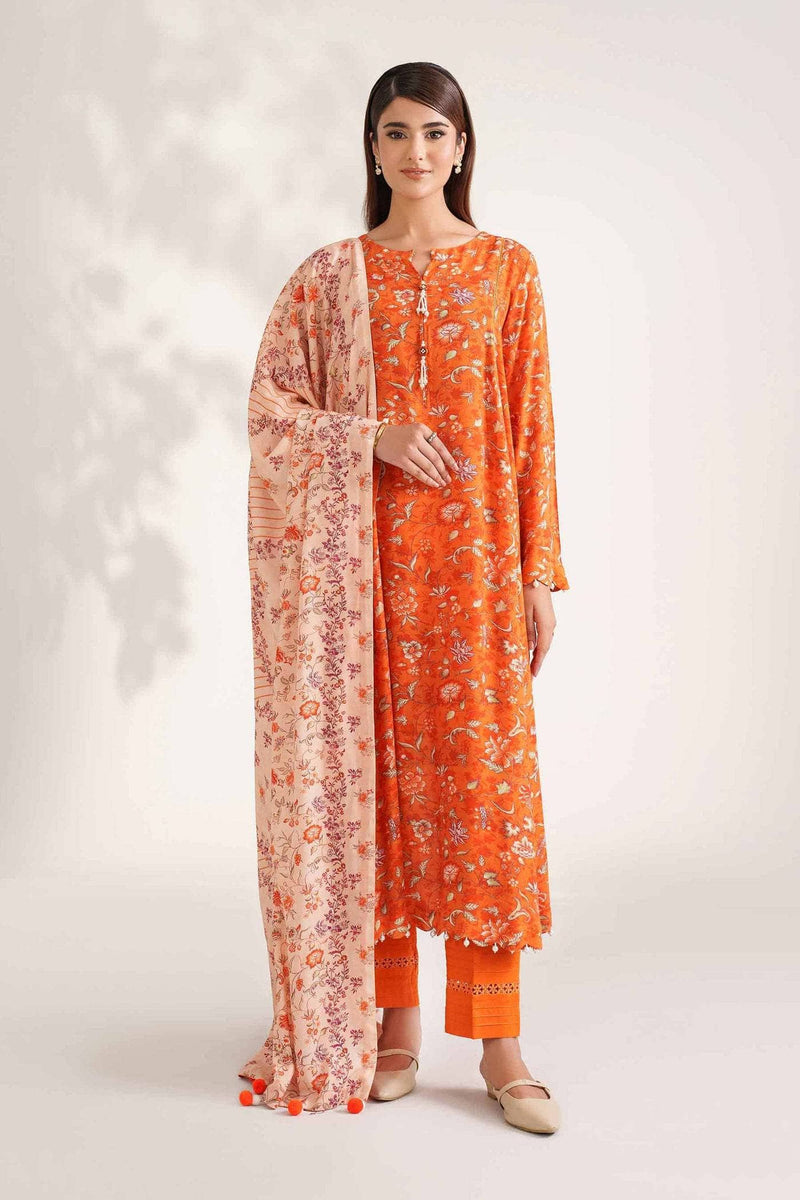 Nishat Winter 25/Printed Suit - 42502628/Linen
