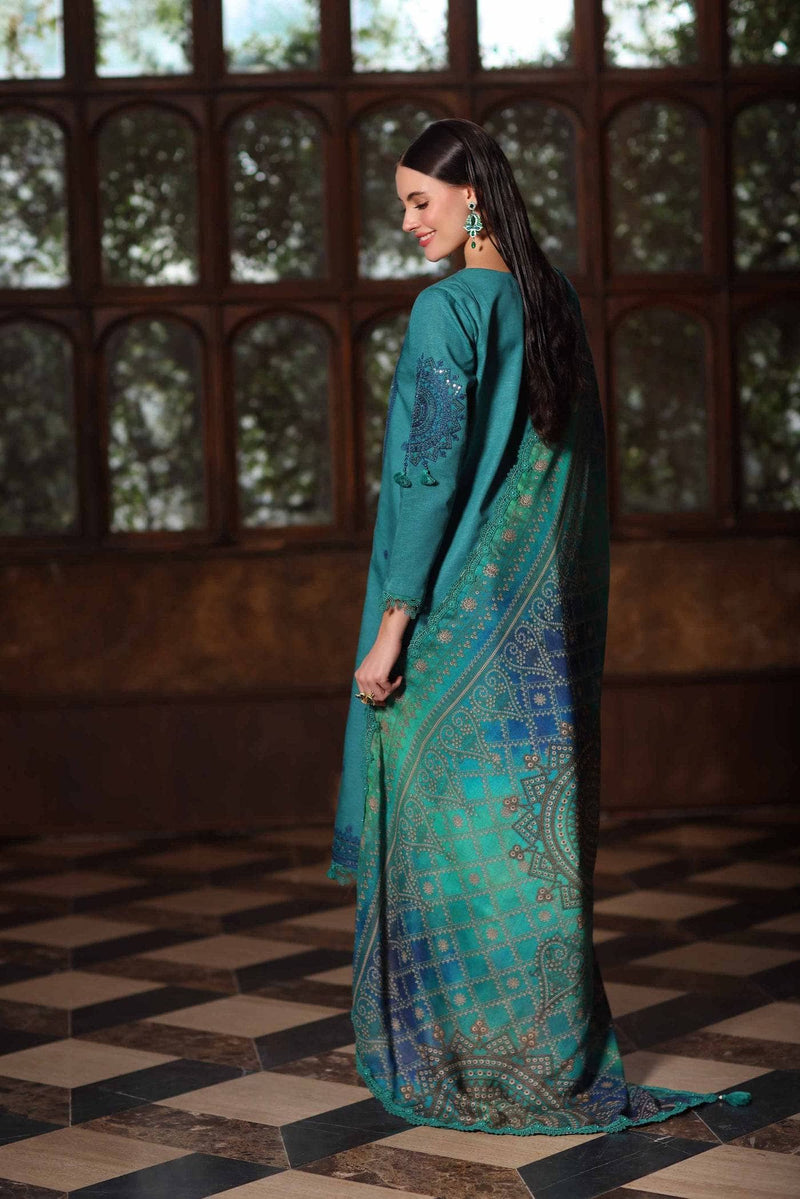 Nishat Winter 25/Digital Printed Embroidered Suit - 42502697/Karandi