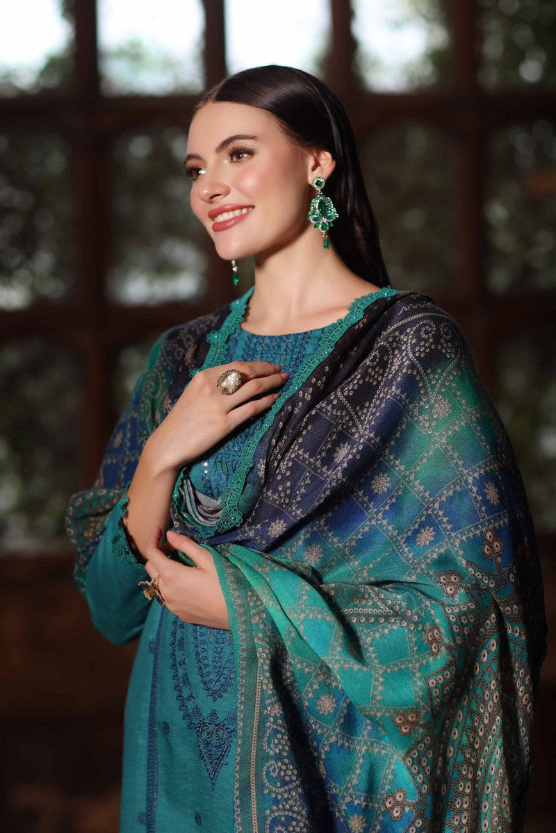 Nishat Winter 25/Digital Printed Embroidered Suit - 42502697/Karandi
