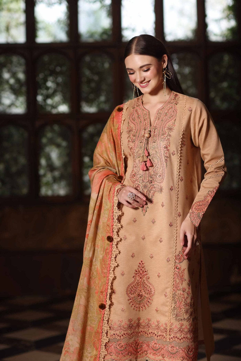 Nishat Winter 25/Digital Printed Embroidered Suit - 42502699/Karandi