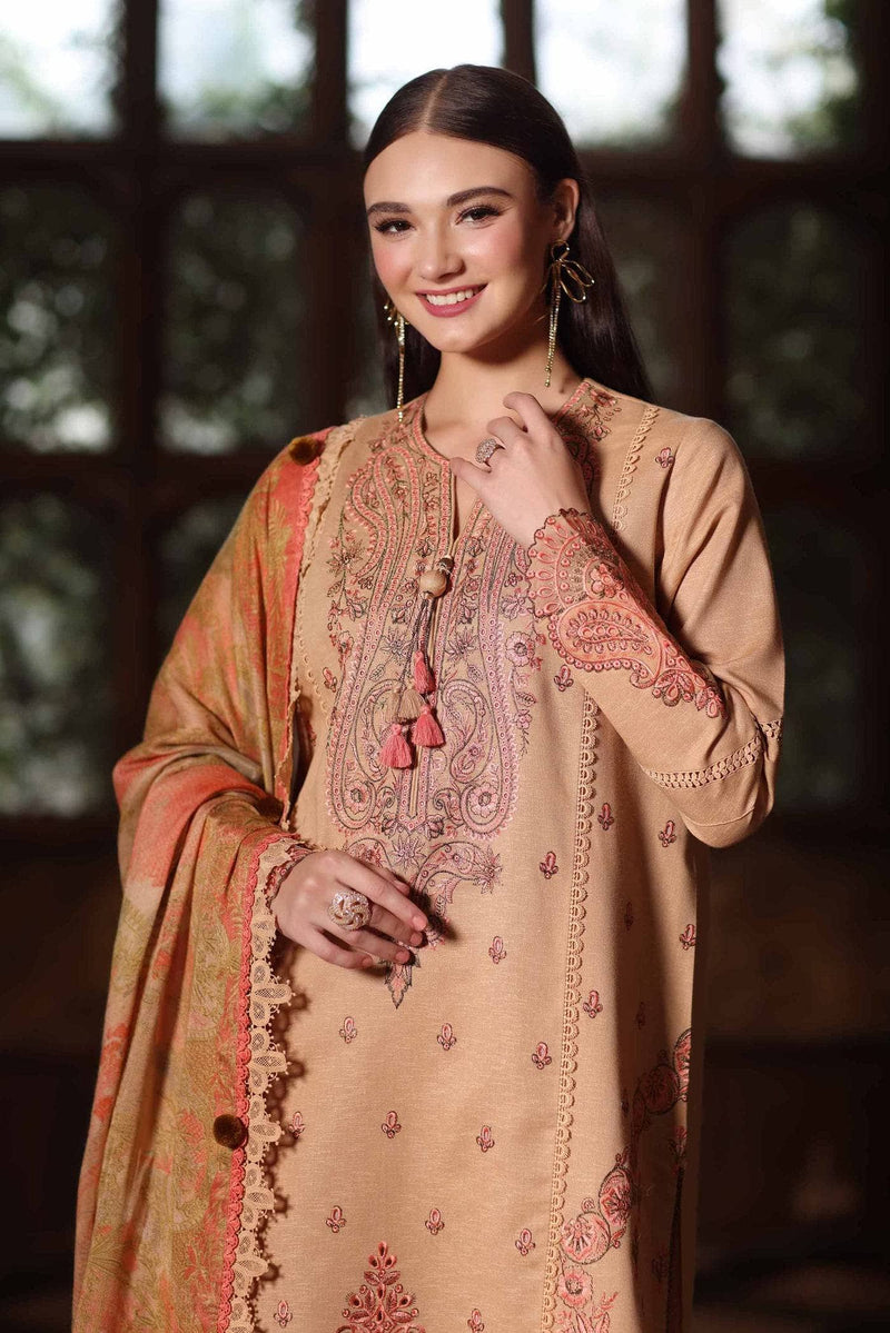 Nishat Winter 25/Digital Printed Embroidered Suit - 42502699/Karandi