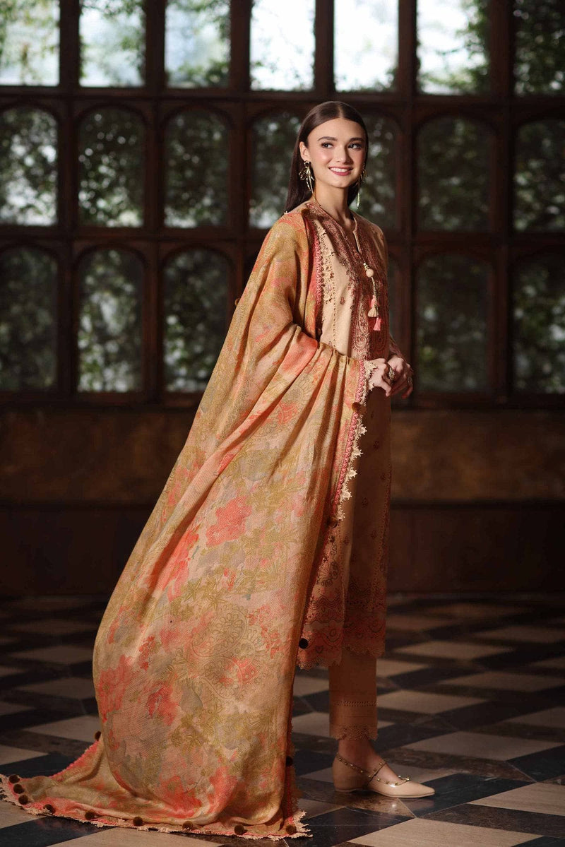 Nishat Winter 25/Digital Printed Embroidered Suit - 42502699/Karandi