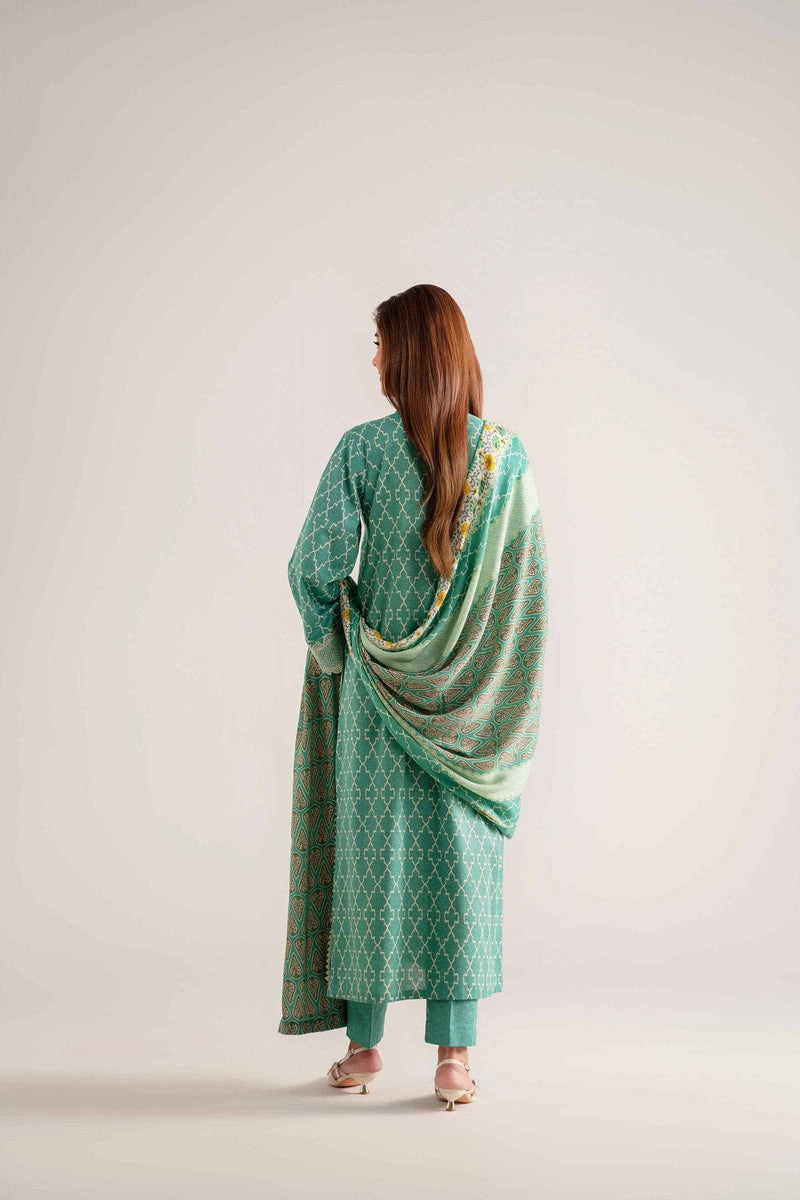 Nishat Winter 25/Digital Printed Embroidered Suit - 42502708/Karandi