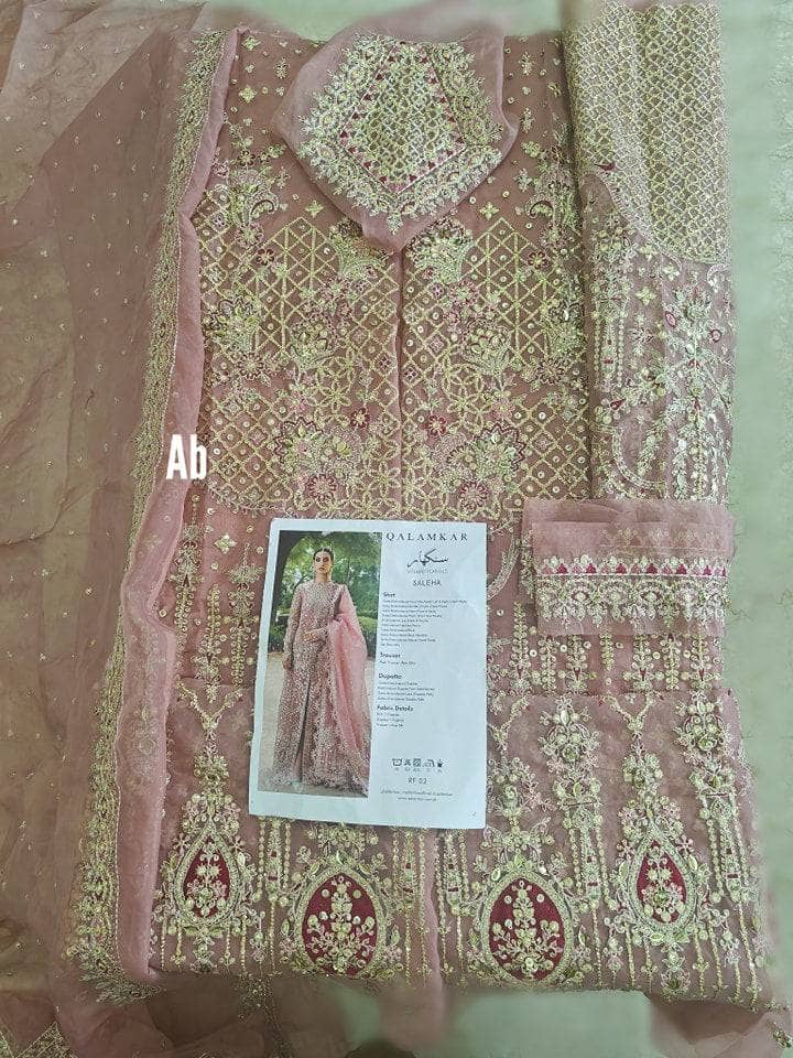Open Pic/Qalamkar Wedding Formals/Hand Work/RF-02 SALEHA