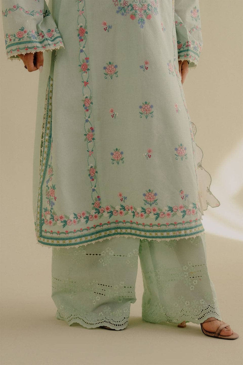 Coco Edit 2/Mint Green/Zeest-9A/Self Jacquard Dupatta