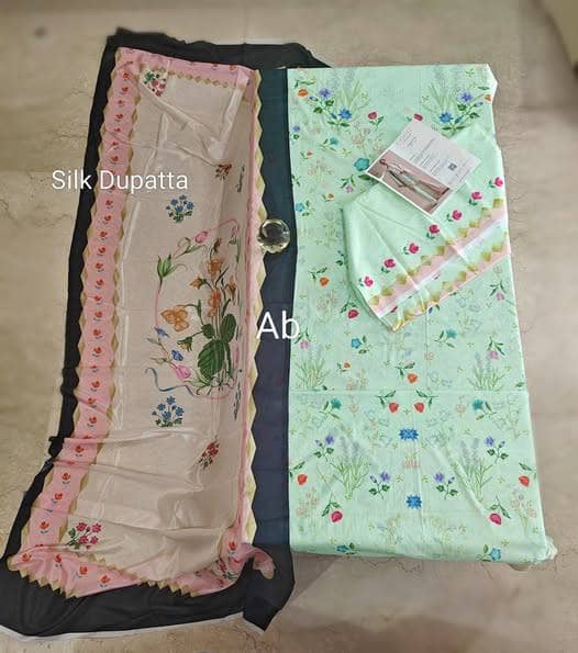 Open Pic/Zara Shahjahan Coco Prints 25/Vol 2/Kaia-09 A/Silk Dupatta