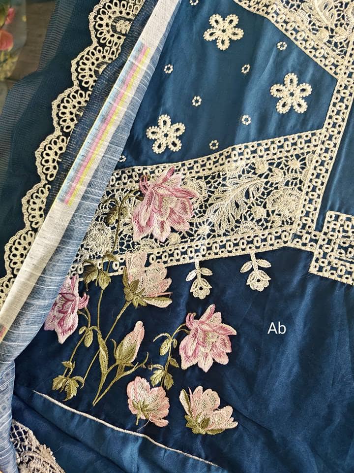 Open Pic/Elaf Luxury Lawn 25/ELH-2A ZIVA/Teal Blue