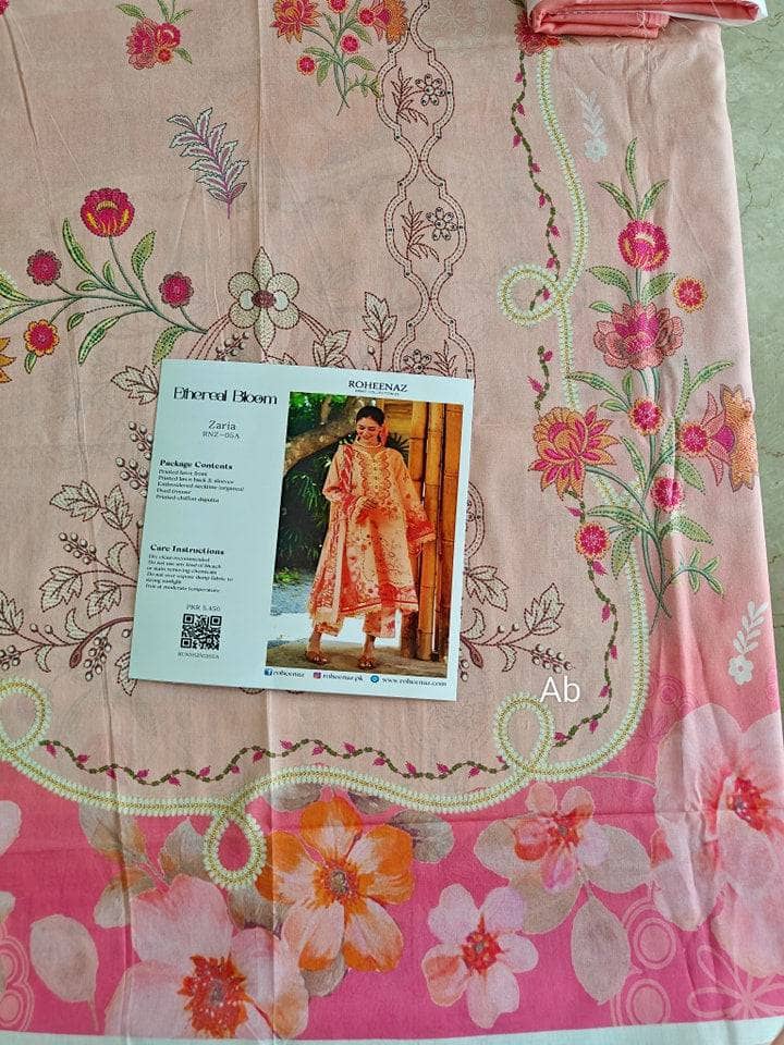 Open Pic/Roheenaz Ethereal Blooms/Zaria/Chiffon Dupatta