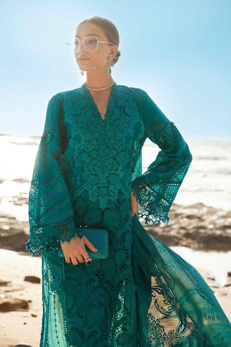 Open Pic/Maria B Luxury Lawn 25/Vol 2/D 05/Sea Green