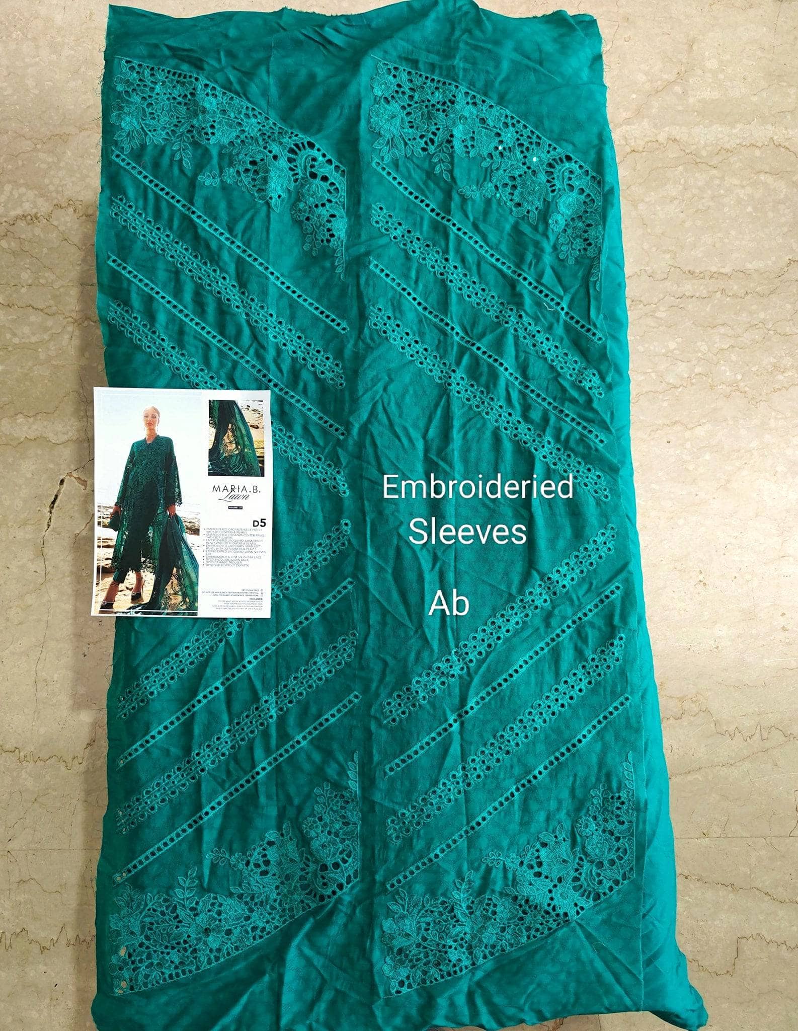 Open Pic/Maria B Luxury Lawn 25/Vol 2/D 05/Sea Green