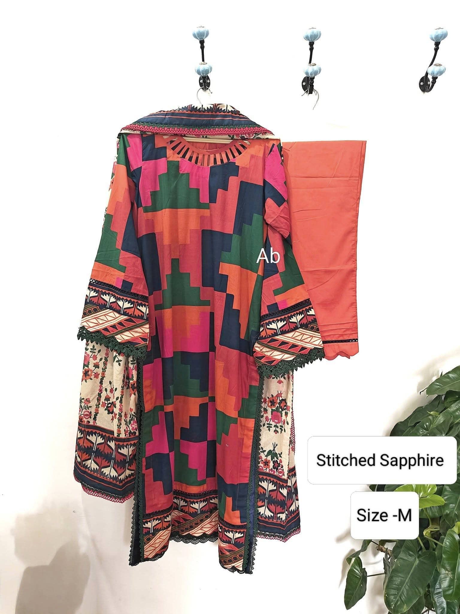 Stitched/Stitched Sapphire Eid/Customized Stitched/Size-40/Medium