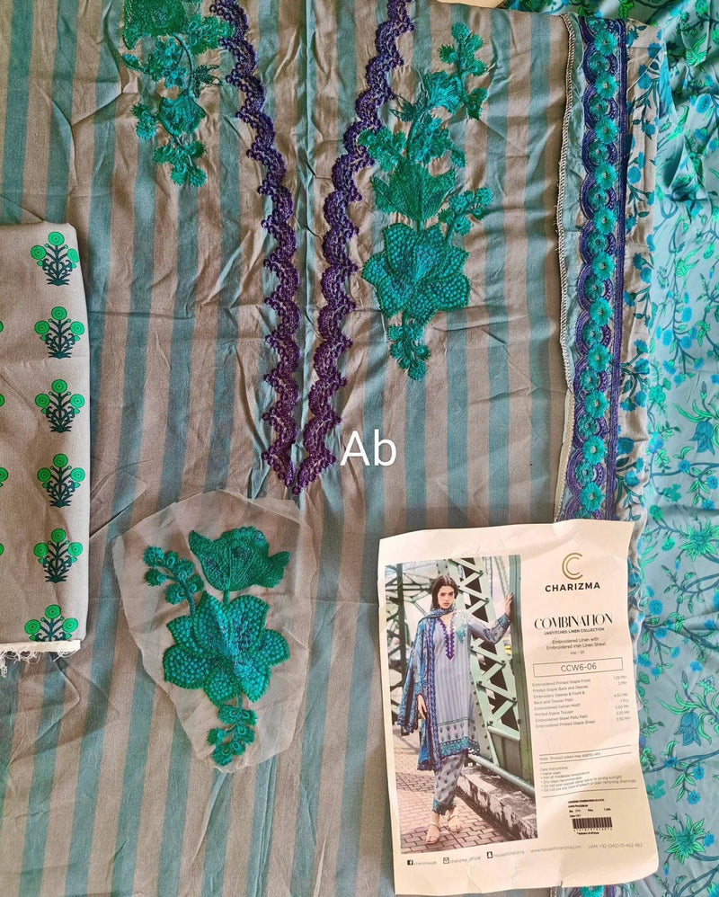 Open Pic/Charizma Combination Linen/Irish Linen Shawl