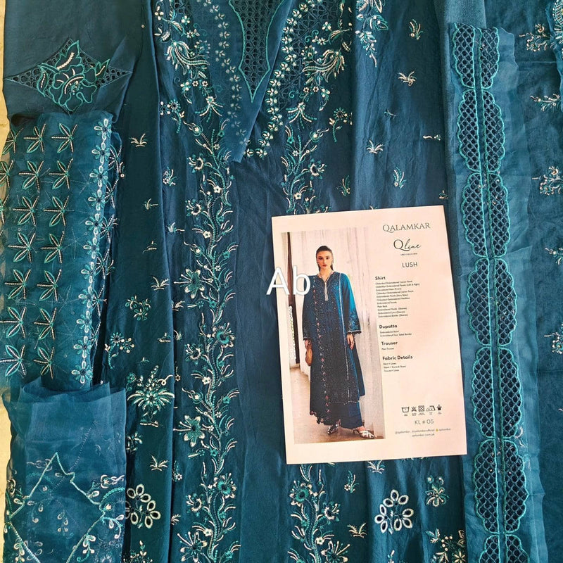 Open Pic/Qalamkar Q Line Linen 25/Lush/KL 05