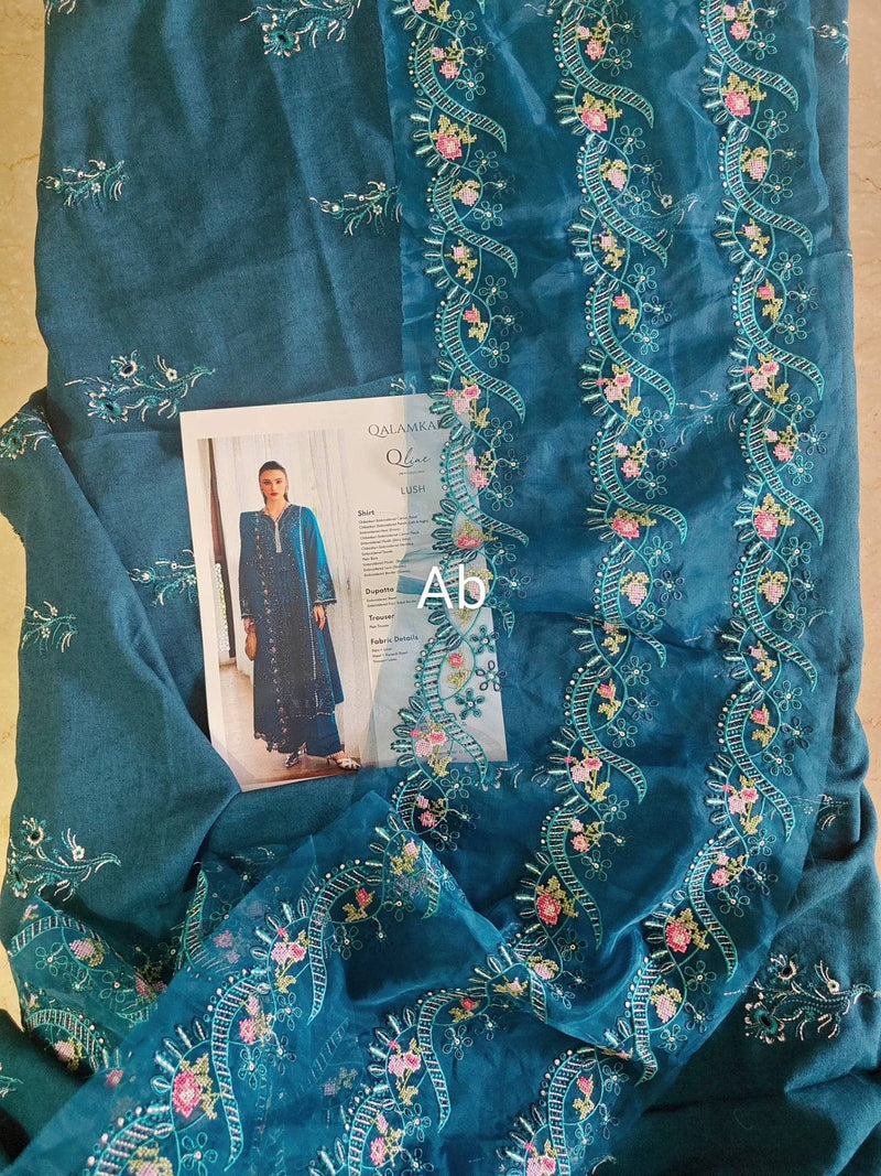 Open Pic/Qalamkar Q Line Linen 25/Lush/KL 05