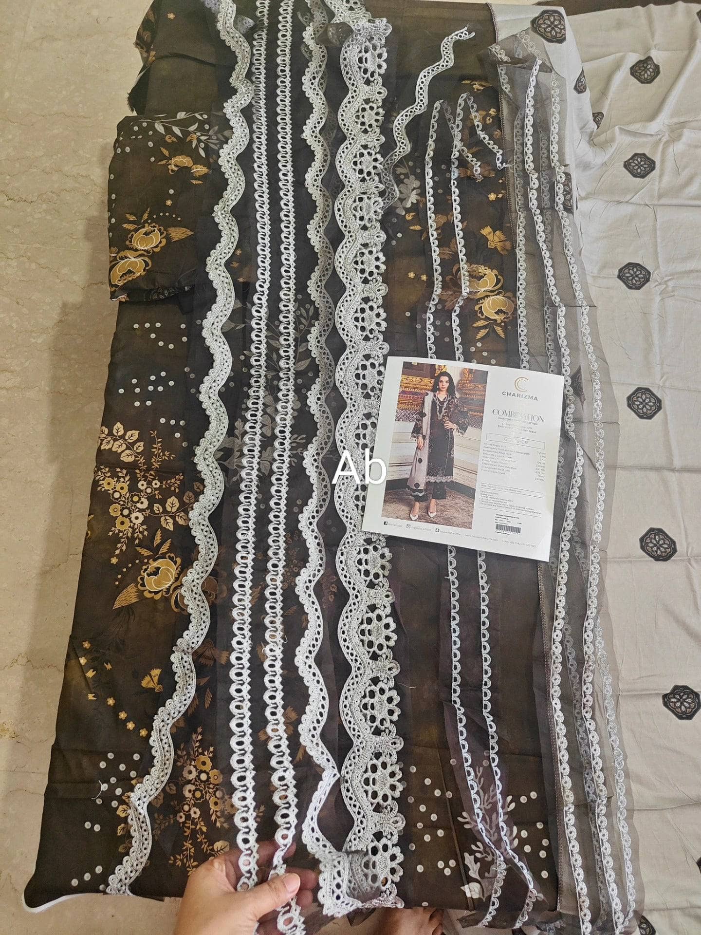 Open Pic/Charizma Combination Linen/Irish Linen Shawl