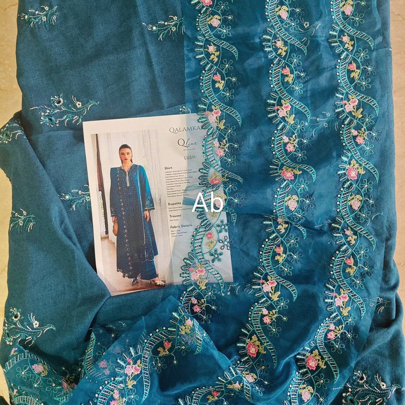 Open Pic/Qalamkar Q Line Linen 25/Lush/KL 05