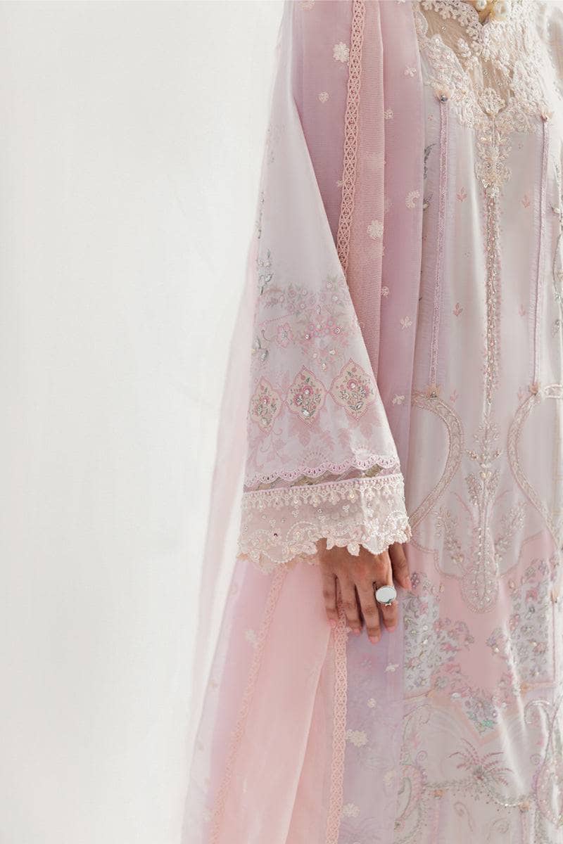 Restocked/Qalamkar Luxe Silk/LK-04 MARLENE/Hand Work