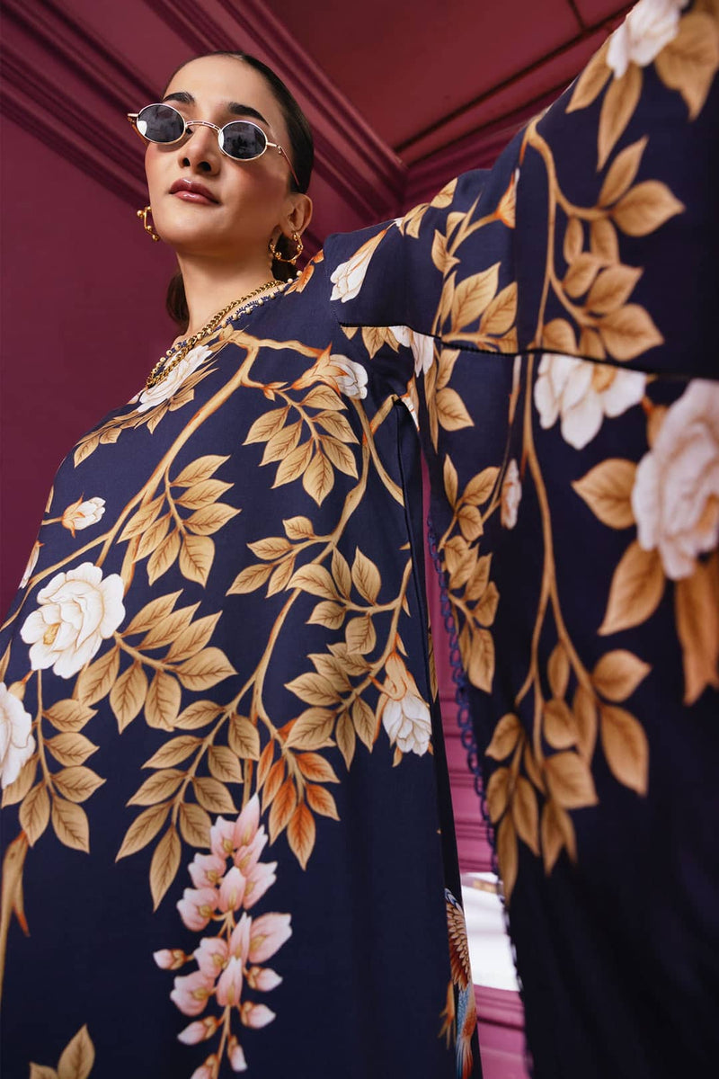 Maria B M Basics/Vol 2/Linen Suit/2A/Blue