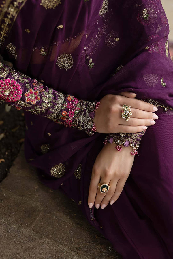 Maria B Soiree Luxury Formals/Plum/D1