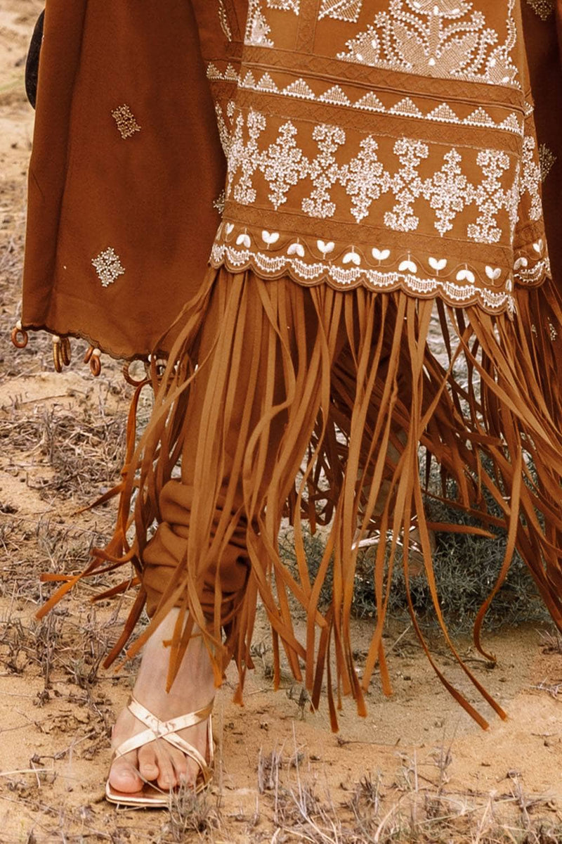 Gul Ahmed Luxe Patjhaar/Embroidered Pashmina Suit with Embroidered Shawl AP-52004