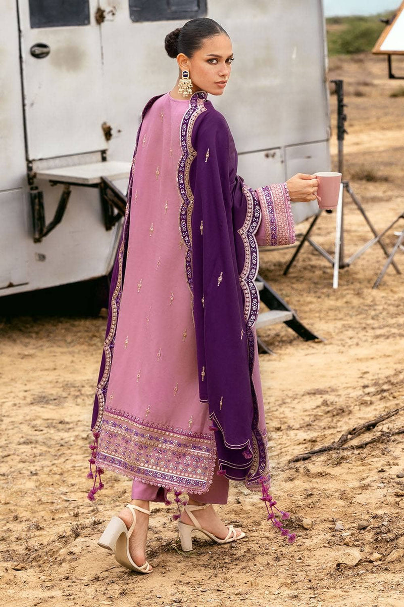 Gul Ahmed Luxe Patjhaar/Embroidered Pashmina Suit with Embroidered Shawl AP-52007