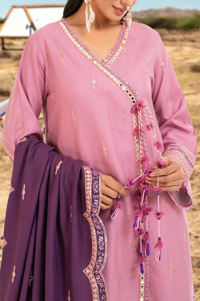 Gul Ahmed Luxe Patjhaar/Embroidered Pashmina Suit with Embroidered Shawl AP-52007