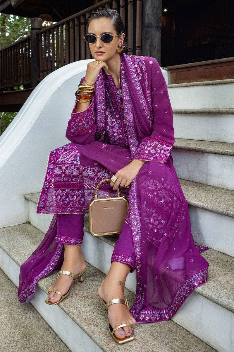 Restocked/Mushq Nuvera Hemline Raw Silk/Avenelle/Dark Purple