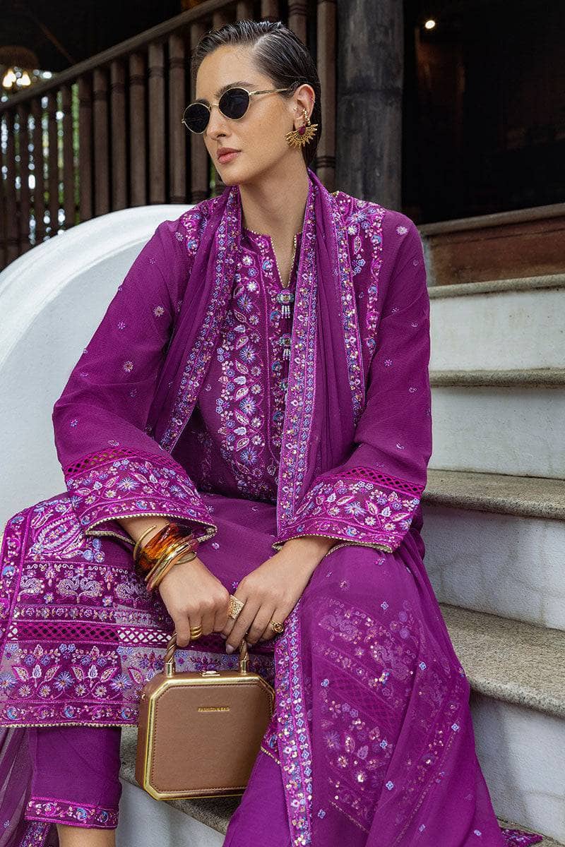 Restocked/Mushq Nuvera Hemline Raw Silk/Avenelle/Dark Purple