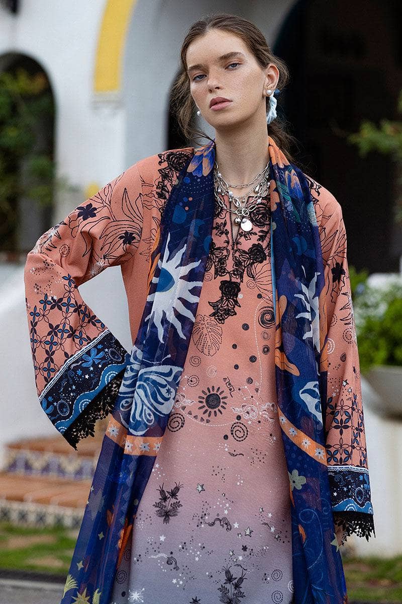 Mushq Hemline Mirasol/Viento Vivi/Peach & Blue