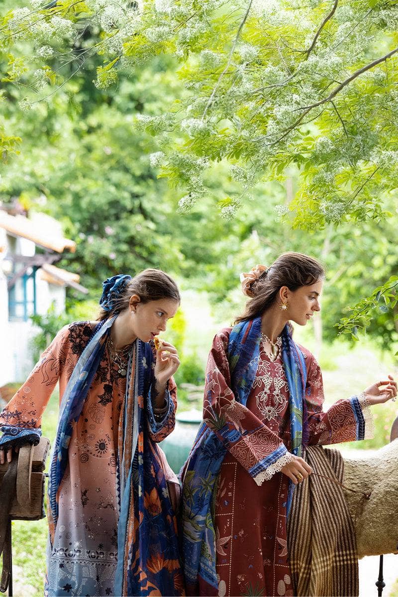 Mushq Hemline Mirasol/Viento Vivi/Peach & Blue