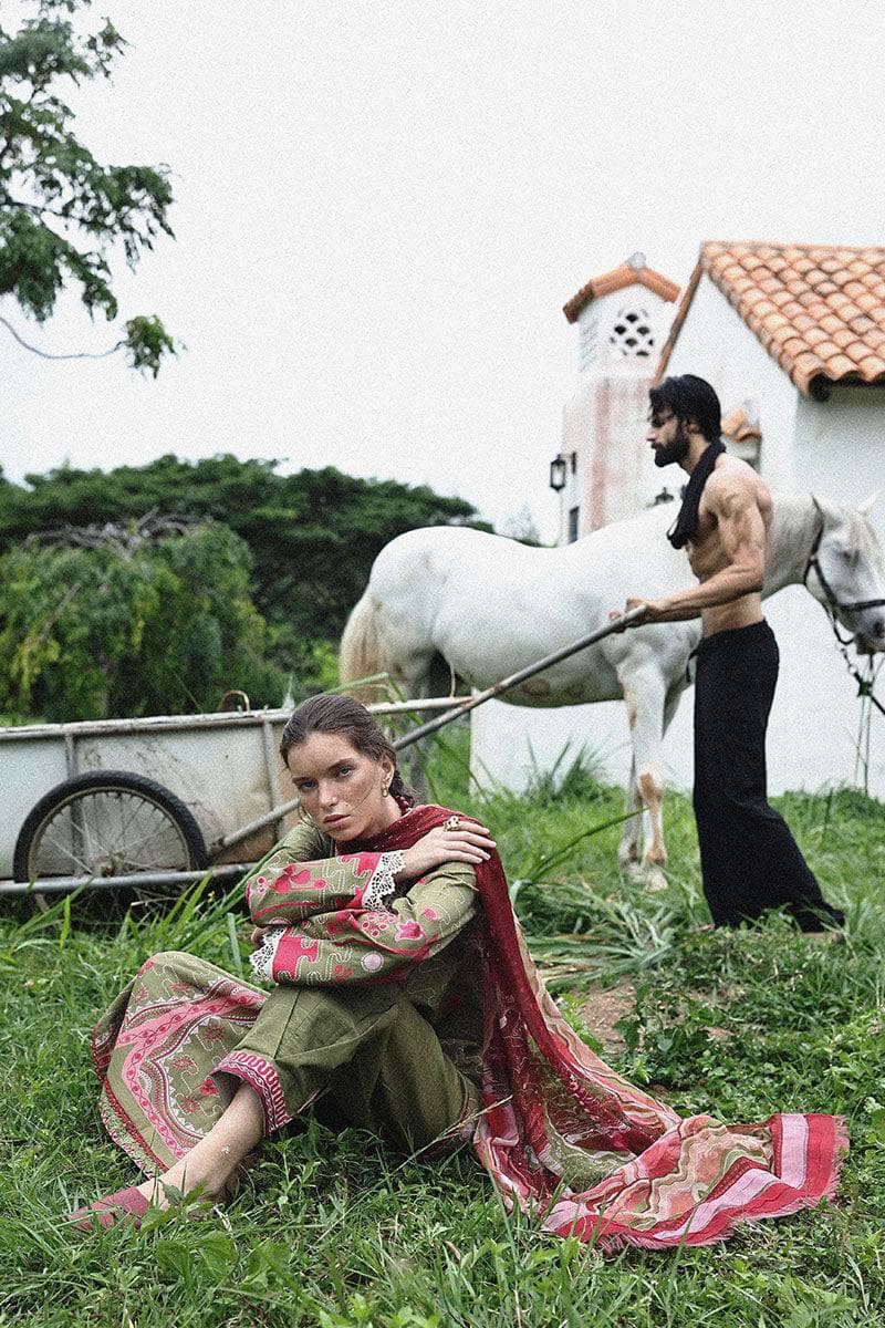 Mushq Hemline Mirasol/Cielo Sol/Moss Green