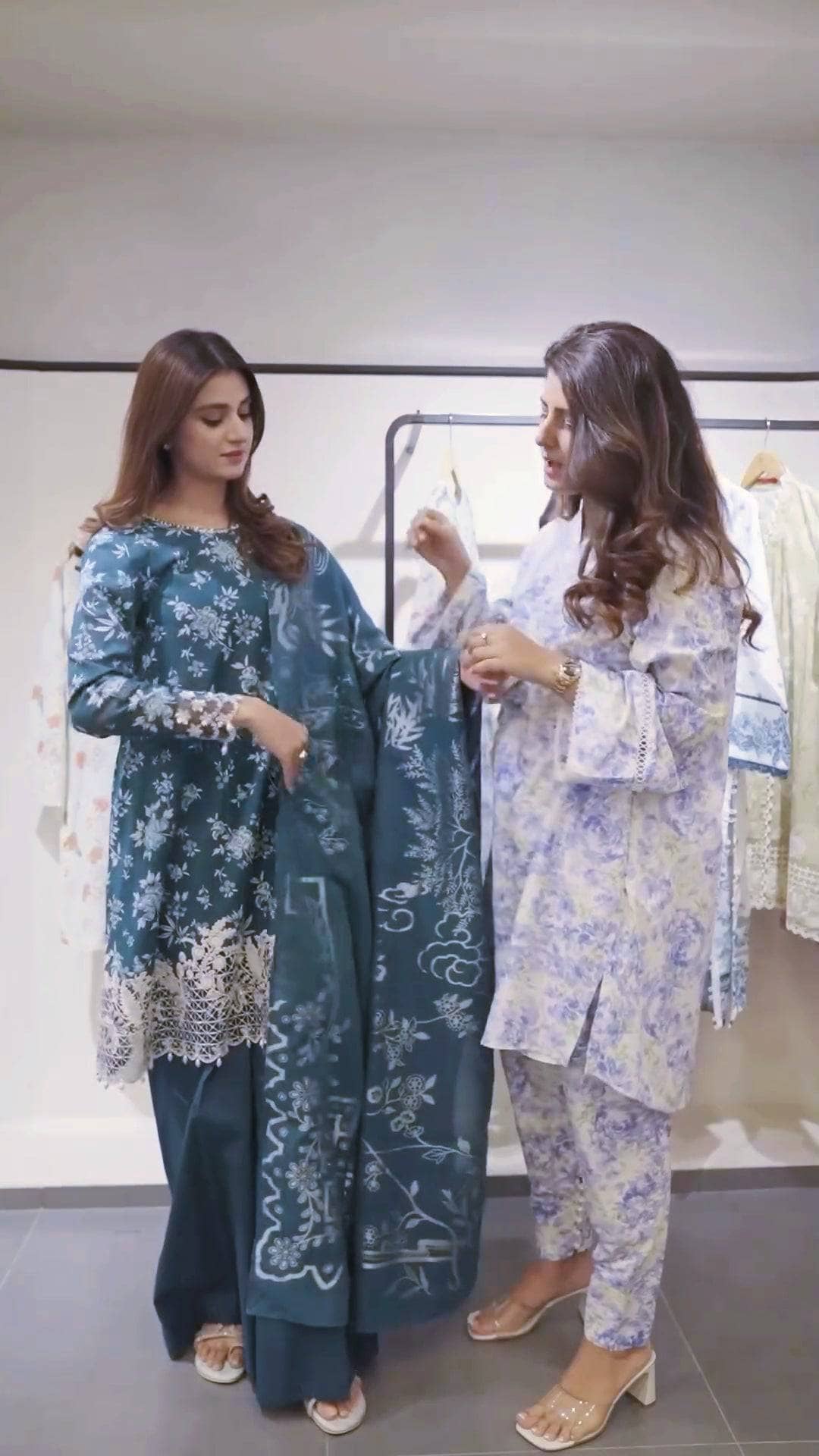 Spotted in Cross Stitch Eid Lawn 24/Teal Serenity/Teal