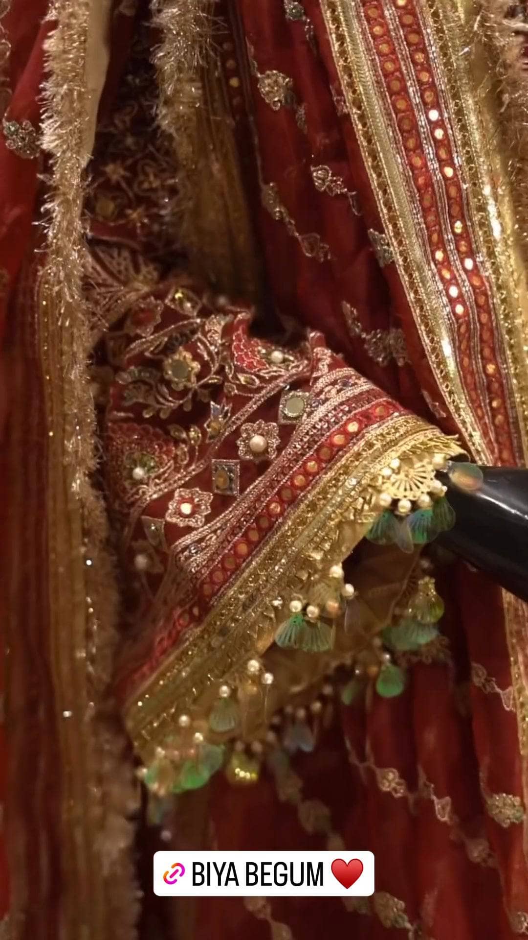 Stitched Look of Unstitched Mohsin Naveed Ranjha/Zarlish/Shaadi Collection/Biya Begum/Size - SM L XL