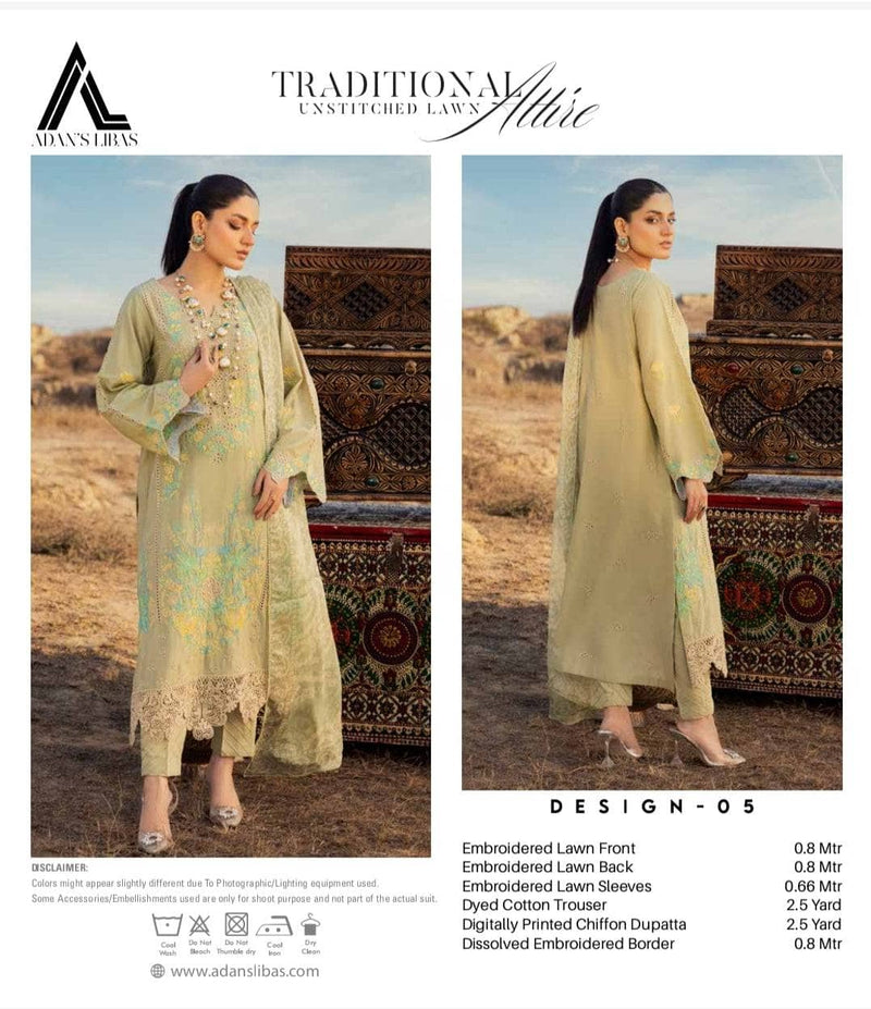 Restocked/Adans Libas Tropica Schiffli Lawn