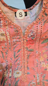 Stitched Look of Unstitched Maria B M Prints 25/8A/Size - XL L M S