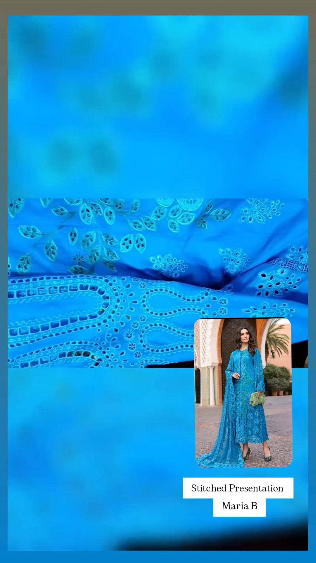 Stitched Look of Unstitched Maria B Luxury Lawn 25/3 B/Size - XL L M S