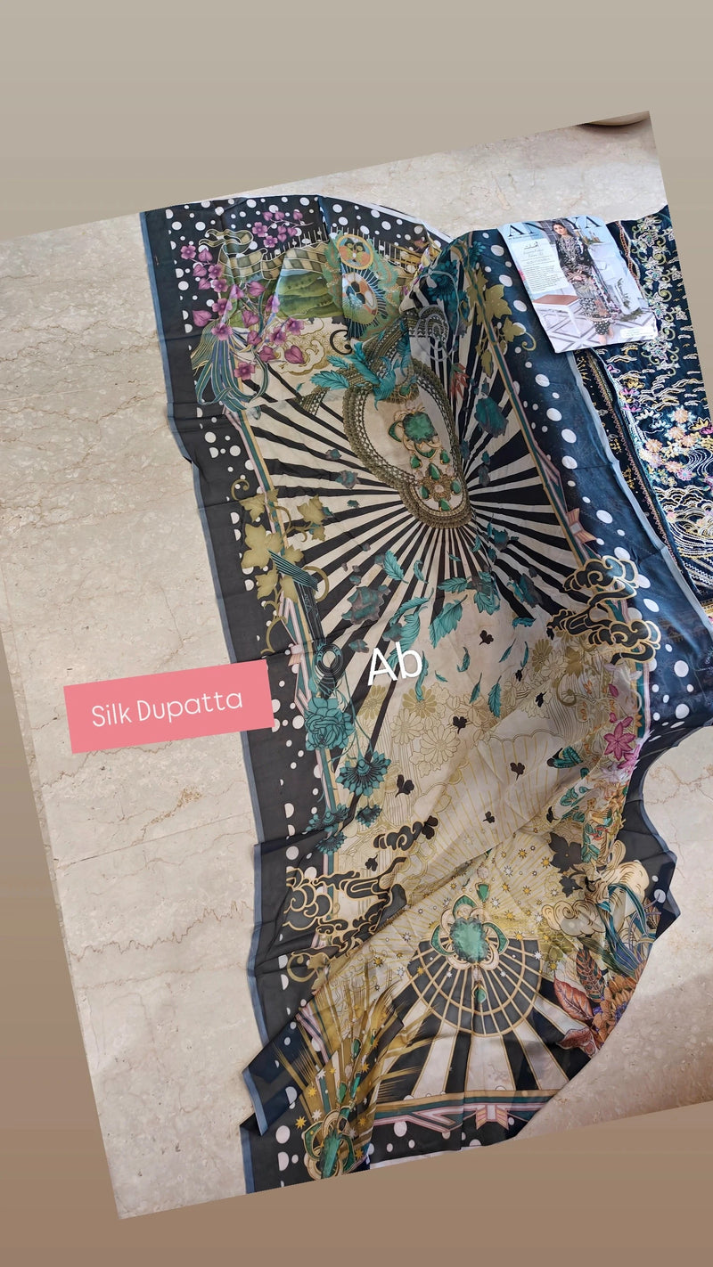 Sale ! Anaya Lawn by Kiran Chaudhary/Haniya/Silk Dupatta