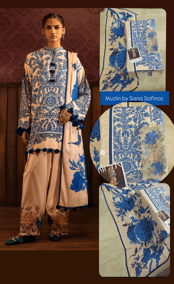 Sana Safinaz Muzlin Fall Edit/19B/Linen Dupatta