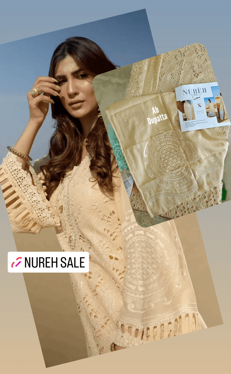 Semi Stitched/Nureh Swiss Voil/FEROCE - NE-74