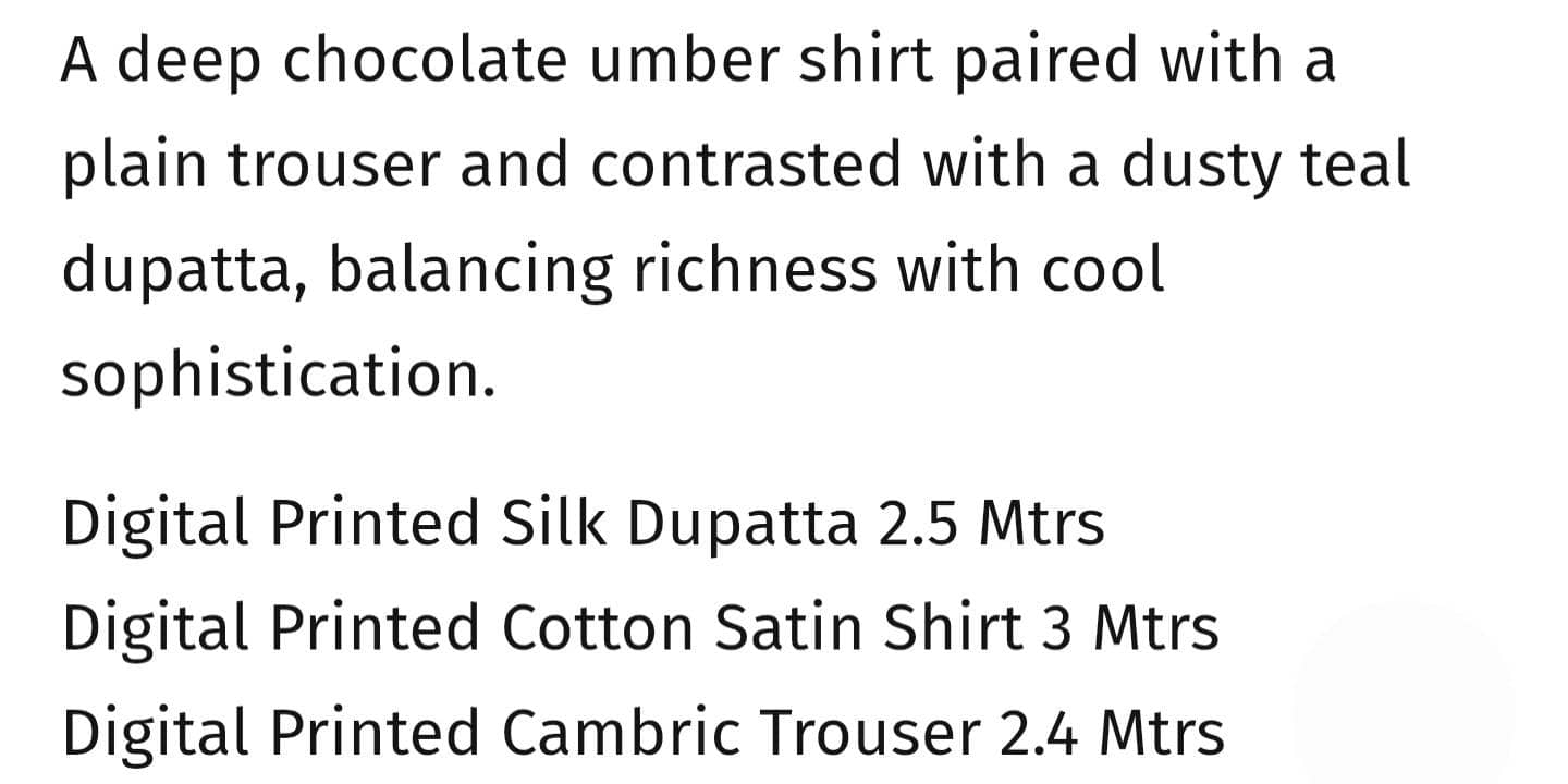 Zara Shahjahan Coco Prints 25/Fall Edit/Rove-6B/Deep Choclate