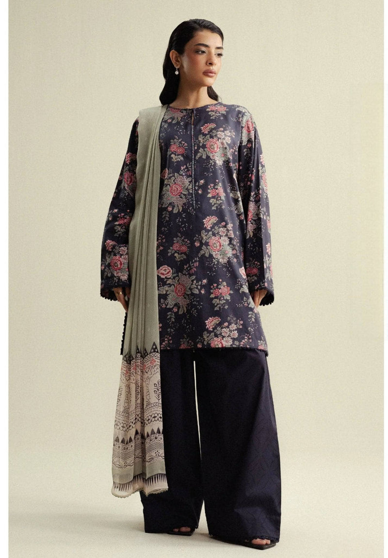Zara Shahjahan Coco Prints 25/Fall Edit/Aster-4A/Aster-4A/Blue