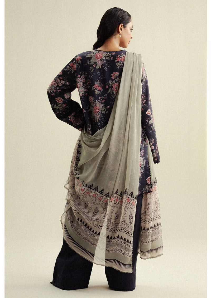 Zara Shahjahan Coco Prints 25/Fall Edit/Aster-4A/Aster-4A/Blue