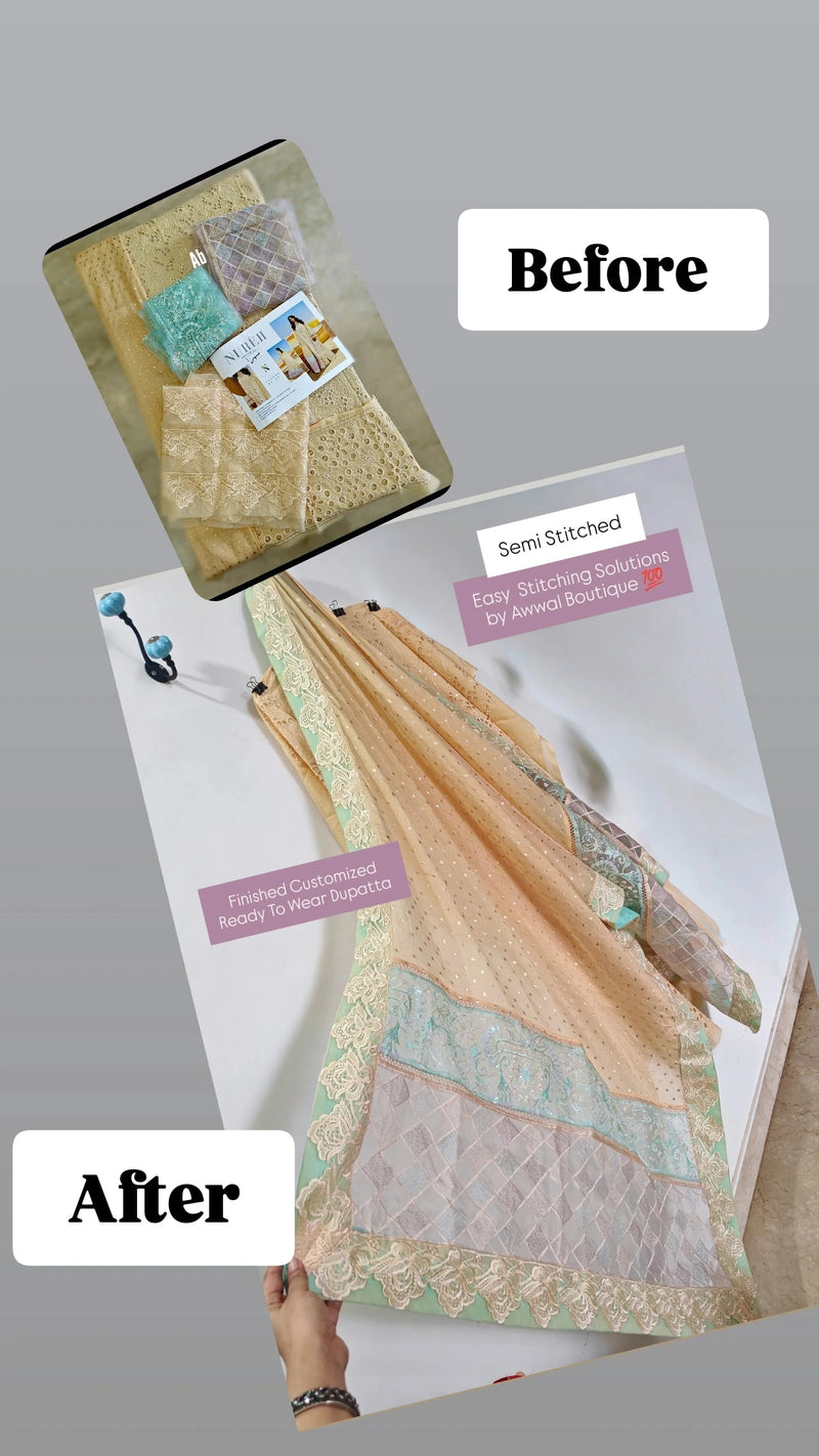 Semi Stitched/Nureh Swiss Voil/FEROCE - NE-74