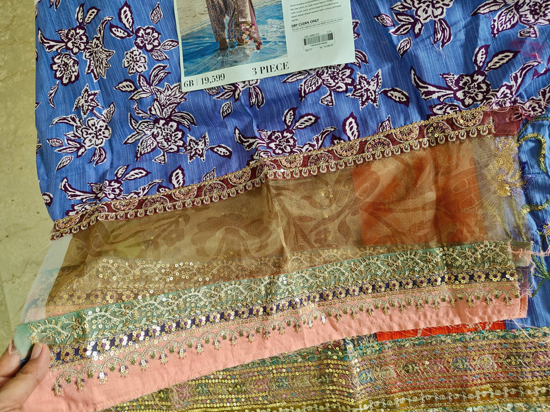 Semi Stitched/Sana Safinaz Winter/Velvet Shawl/6 B