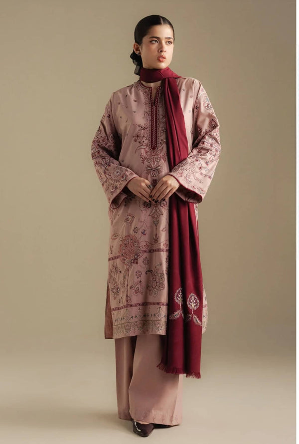 Coco by Zara Shahjahan Winter 25/Bloom 6A/Salmon Pink